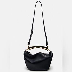 Zara Metal Handle Bucket Bag
